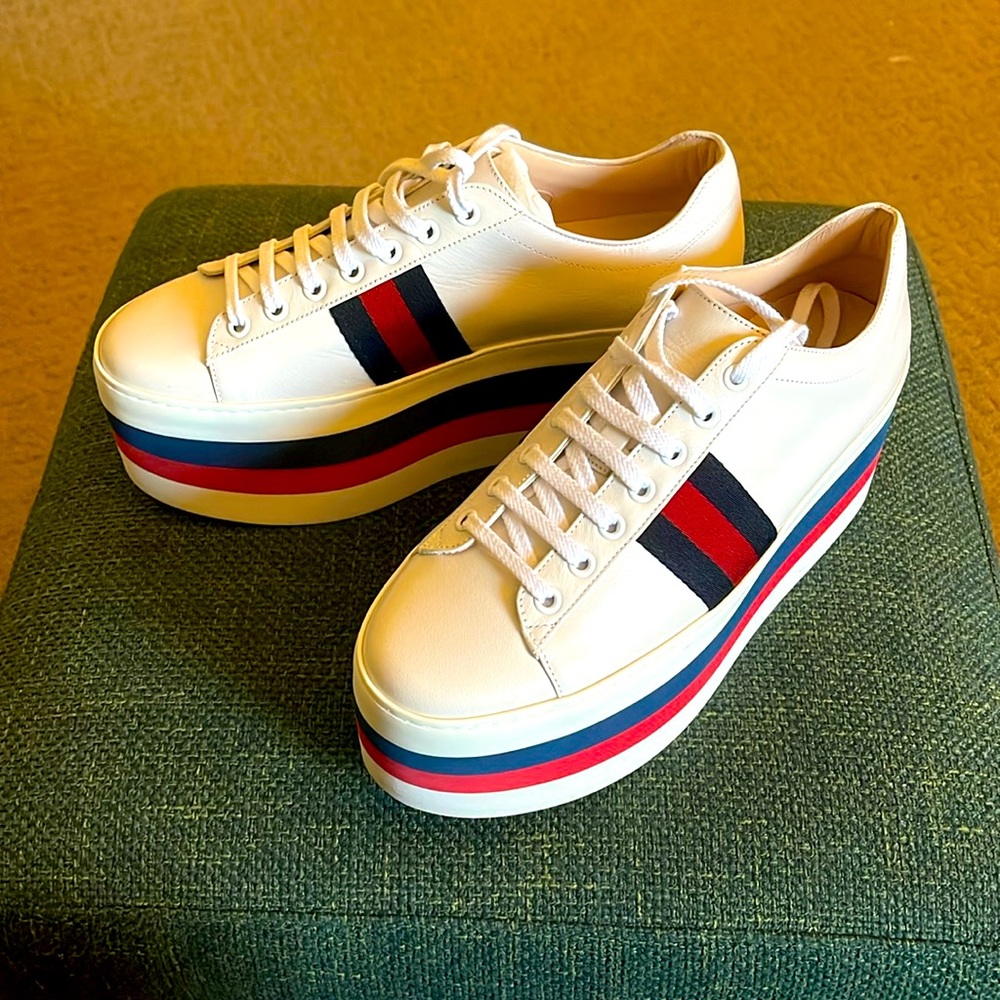 Gucci platform sneakers size 9/39